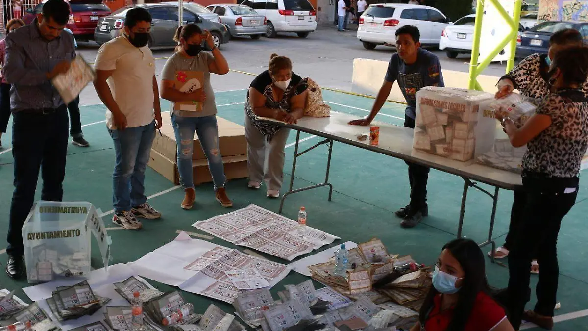 Así el conteo de boletas en SLP